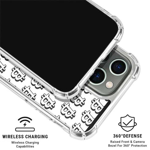 Bitcoin Pattern iPhone 16 Pro Clear Case