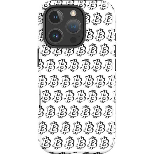 Bitcoin Pattern iPhone 16 Pro Impact Case