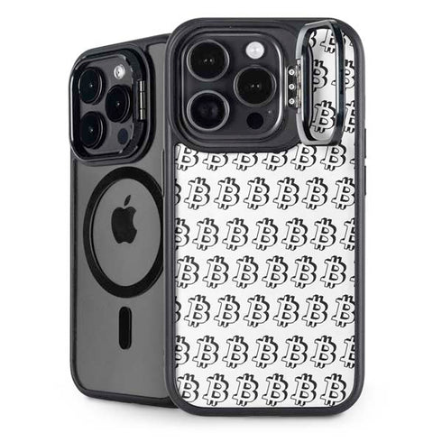 Bitcoin Pattern iPhone 16 Pro Kickstand Case