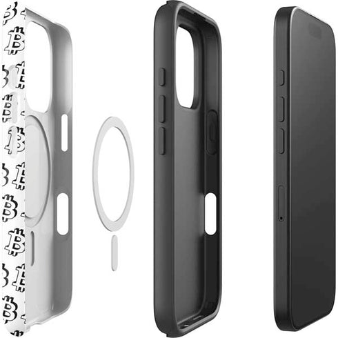 Bitcoin Pattern iPhone 16 Pro Magsafe Impact Case