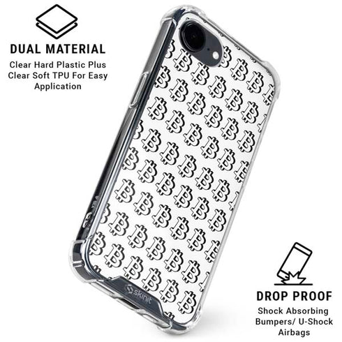 Bitcoin Pattern iPhone 16e Clear Case