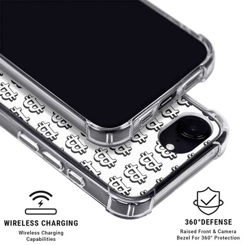 Bitcoin Pattern iPhone 16e MagSafe Case