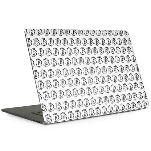 Bitcoin Pattern MacBook Skins