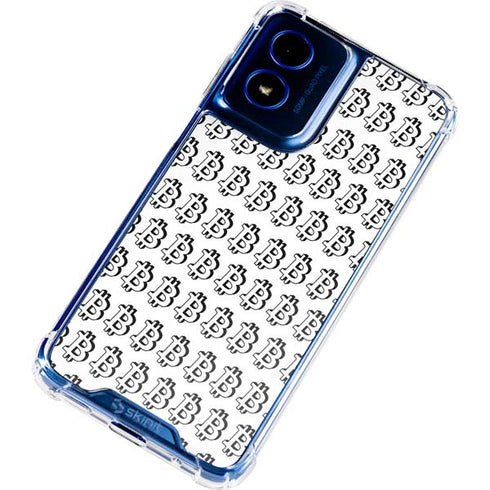 Bitcoin Pattern Moto G 5G (2024) Clear Case