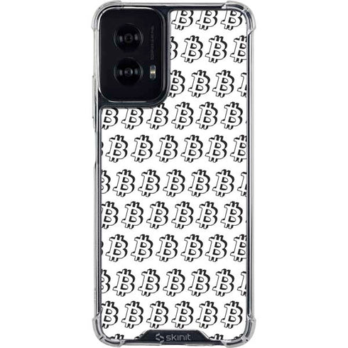 Bitcoin Pattern Moto G Power 5G (2024) Clear Case
