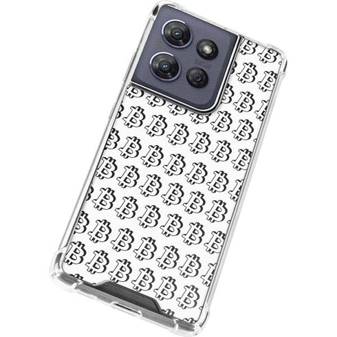 Bitcoin Pattern Moto G Power 5G (2025) Clear Case