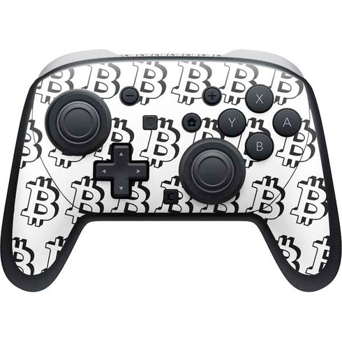 Bitcoin Pattern Nintendo Skins
