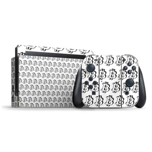 Bitcoin Pattern Nintendo Skins