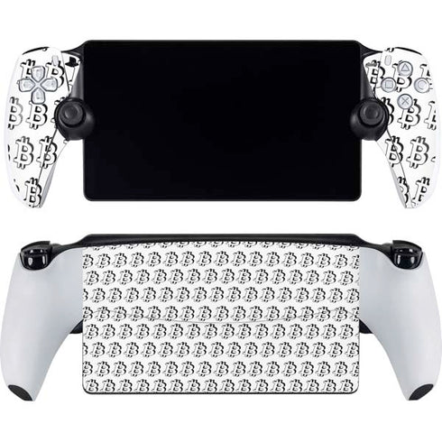 Bitcoin Pattern PlayStation Portal Remote Player Skin