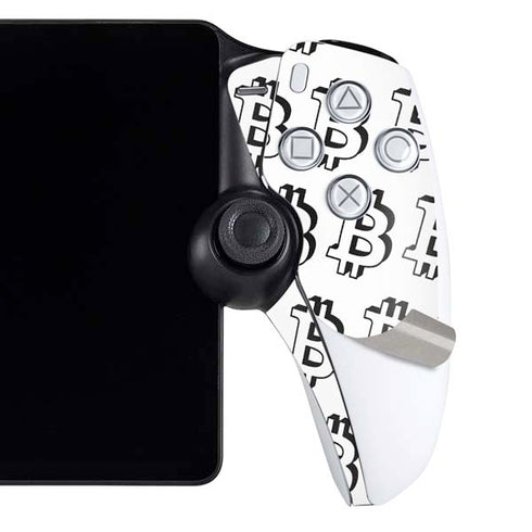 Bitcoin Pattern PlayStation Portal Remote Player Skin