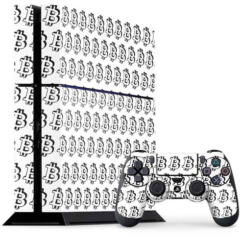 Bitcoin Pattern PlayStation PS4 Skins