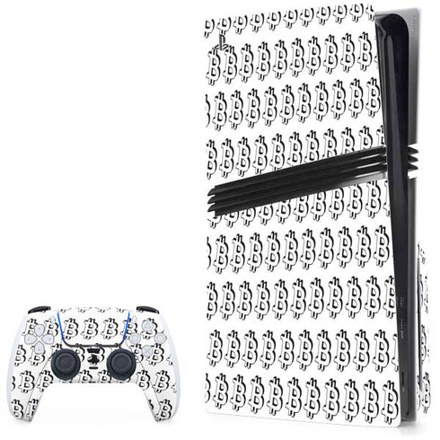 Bitcoin Pattern PlayStation PS5 Skins