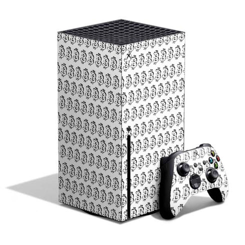 Bitcoin Pattern Xbox Series X Bundle Skin