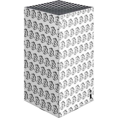 Bitcoin Pattern XBox Series X Digital Edition Console Skin