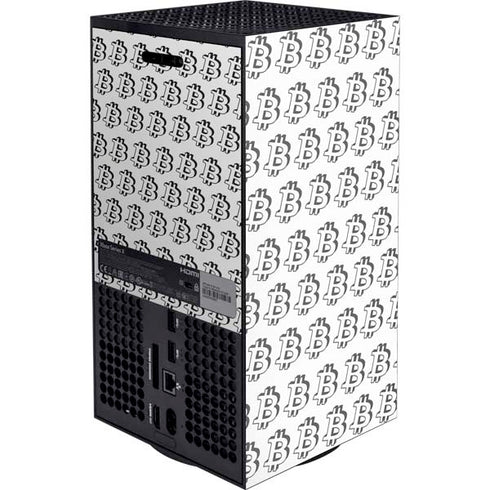 Bitcoin Pattern XBox Series X Digital Edition Console Skin