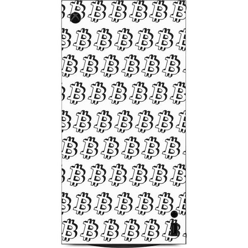 Bitcoin Pattern XBox Series X Digital Edition Console Skin