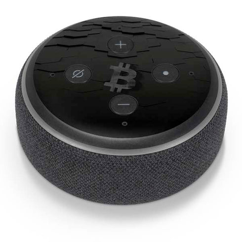 Bitcoin Textured Logo Amazon Echo Dot Skin
