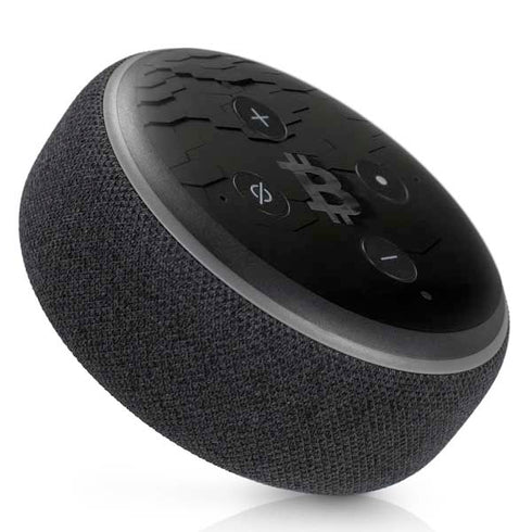 Bitcoin Textured Logo Amazon Echo Dot Skin