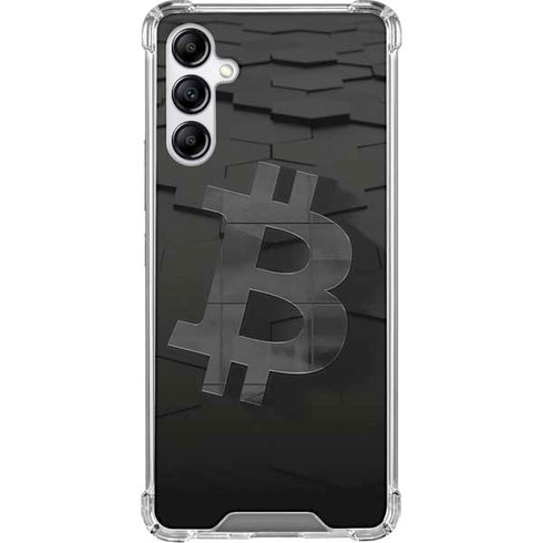 Bitcoin Textured Logo Gabb Phone 4 Clear Case