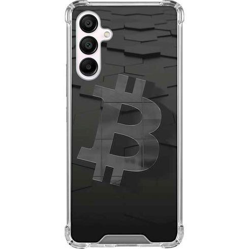 Bitcoin Textured Logo Galaxy A16 5G Clear Case