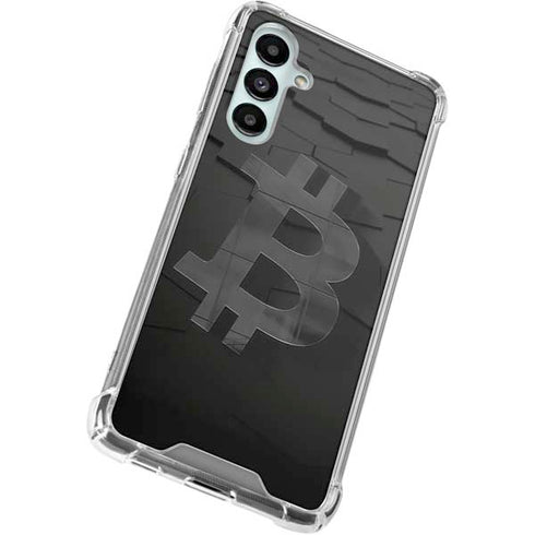 Bitcoin Textured Logo Galaxy A16 5G Clear Case