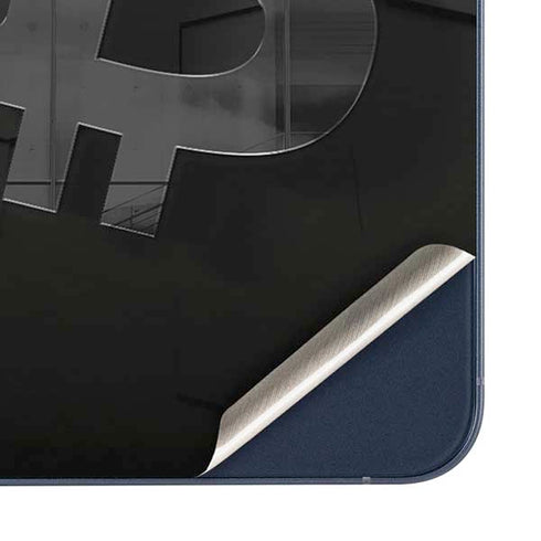 Bitcoin Textured Logo Galaxy A35 5G Skin
