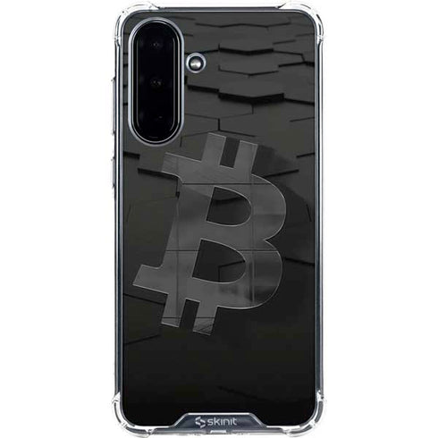 Bitcoin Textured Logo Galaxy A36 5G Clear Case