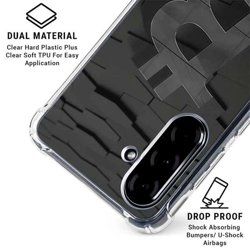 Bitcoin Textured Logo Galaxy A36 5G Clear Case