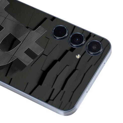 Bitcoin Textured Logo Galaxy A36 5G Skin