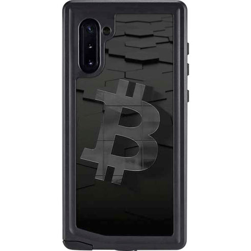 Bitcoin Textured Logo Galaxy Cases