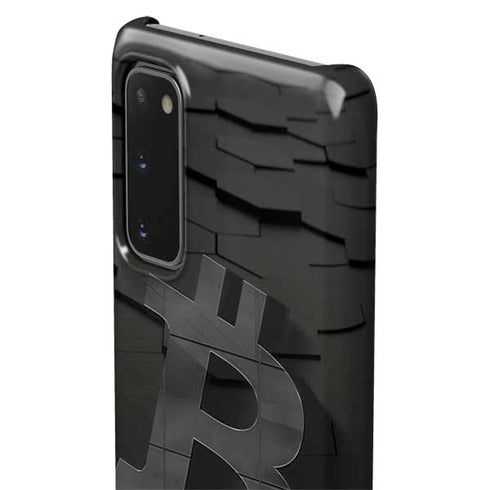 Bitcoin Textured Logo Galaxy S20 Lite Case