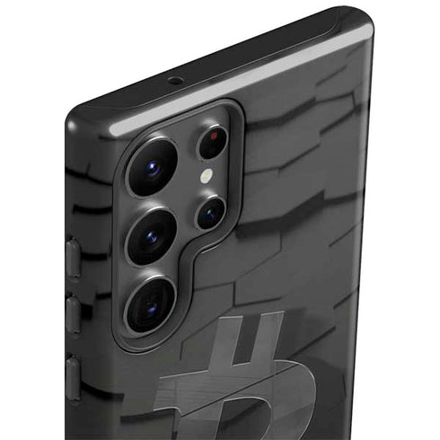 Bitcoin Textured Logo Galaxy S23 Ultra Pro Case