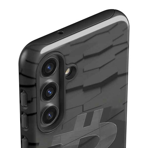 Bitcoin Textured Logo Galaxy S25 Impact Case