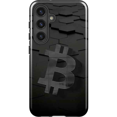Bitcoin Textured Logo Galaxy S25 Plus Impact Case