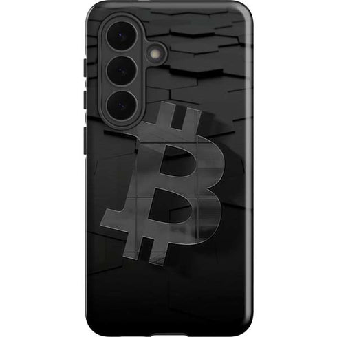 Bitcoin Textured Logo Galaxy S26 Impact Case