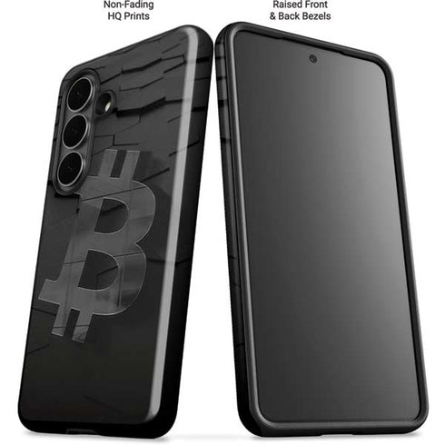 Bitcoin Textured Logo Galaxy S26 Impact Case
