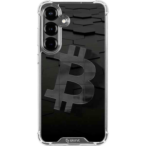 Bitcoin Textured Logo Galaxy S26 Plus Clear Case