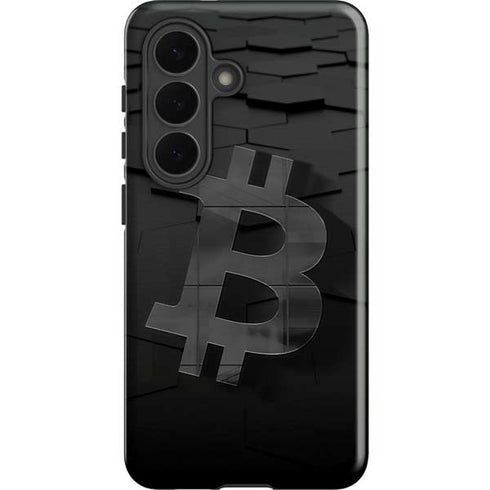 Bitcoin Textured Logo Galaxy S26 Plus Impact Case