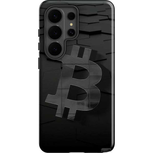 Bitcoin Textured Logo Galaxy S26 Ultra Impact Case