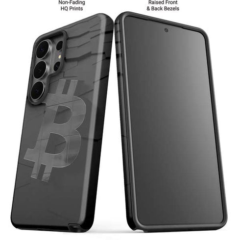 Bitcoin Textured Logo Galaxy S26 Ultra Impact Case