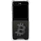 Bitcoin Textured Logo Galaxy Z Flip6 Clear Case