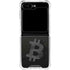 Bitcoin Textured Logo Galaxy Z Flip6 Clear Case