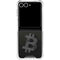 Bitcoin Textured Logo Galaxy Z Flip7 Clear Case