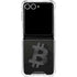 Bitcoin Textured Logo Galaxy Z Flip7 Clear Case