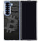 Bitcoin Textured Logo Galaxy Z Fold7 Clear Case