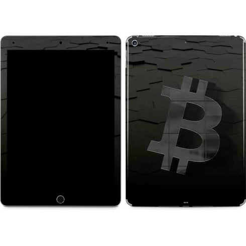 Bitcoin Textured Logo iPad Skins