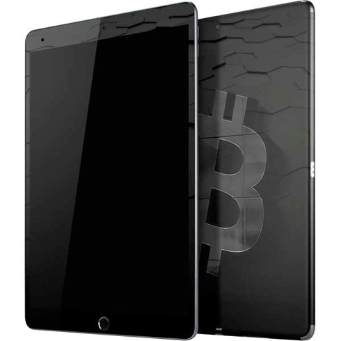 Bitcoin Textured Logo iPad Skins