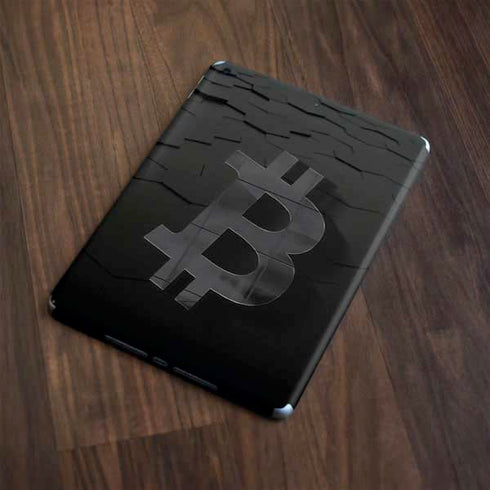 Bitcoin Textured Logo Apple iPad Skin