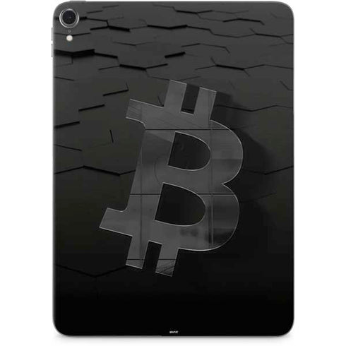 Bitcoin Textured Logo Apple iPad Pro Skin