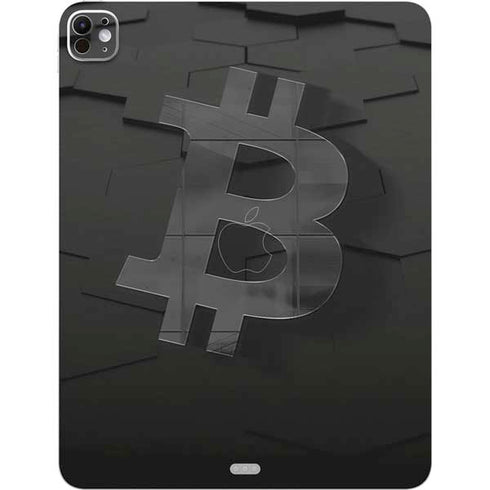 Bitcoin Textured Logo iPad Pro 13in M4 (2024) Skin